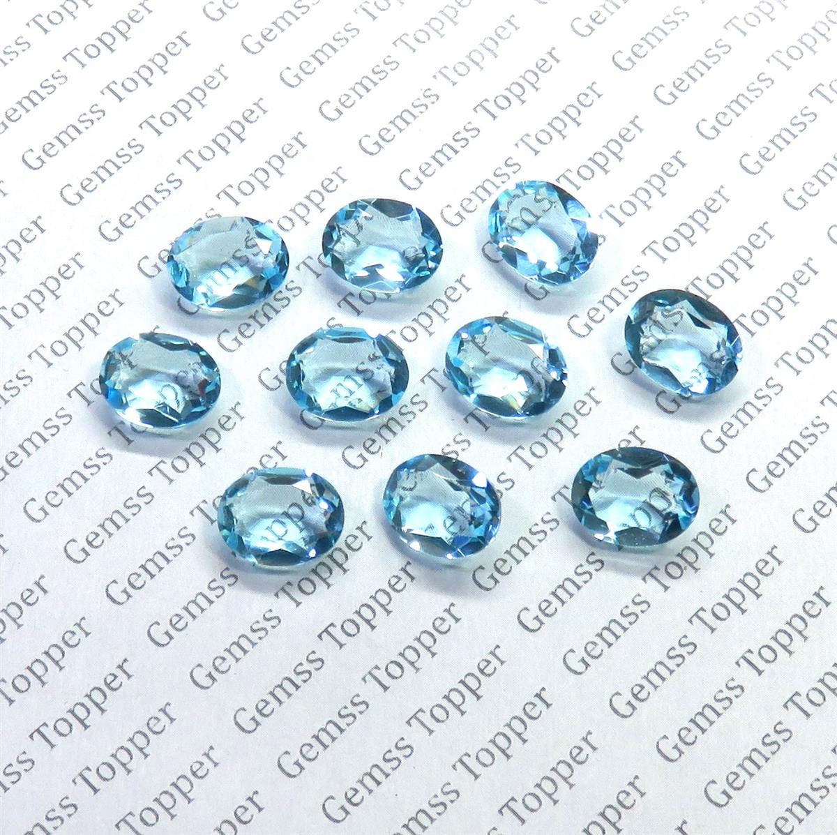 Sky Blue Topaz 8x10 mm Oval Faceted